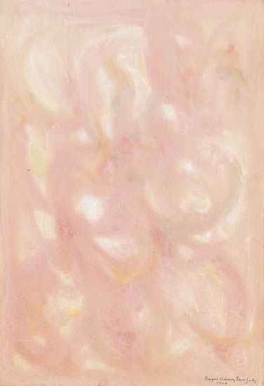 BEAUFORD DELANEY (1901 - 1979) Untitled (Pink Abstract).